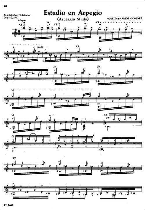 Estudio-en-Arpegio-古典吉他-吉他谱