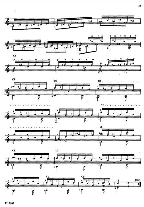 Estudio-en-Arpegio-古典吉他-吉他谱
