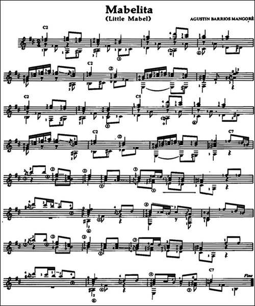 Mabelita-Little-Mabel-古典吉他-吉他谱