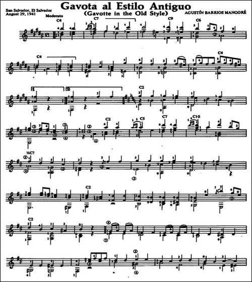 Gavota-al-Estilo-Antiguo-古典吉他-吉他谱