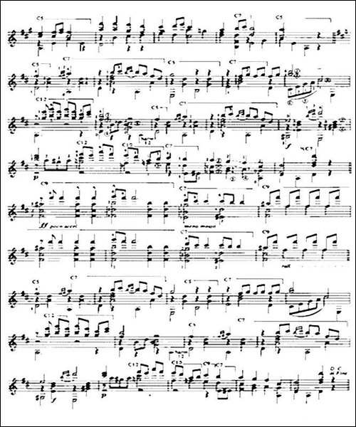 Madrigal---Gavota-古典吉他-吉他谱