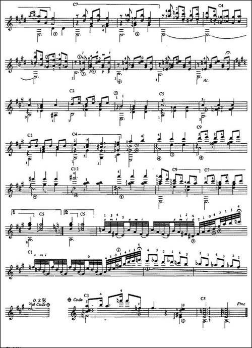 Mazurka-Apasionata-古典吉他-吉他谱