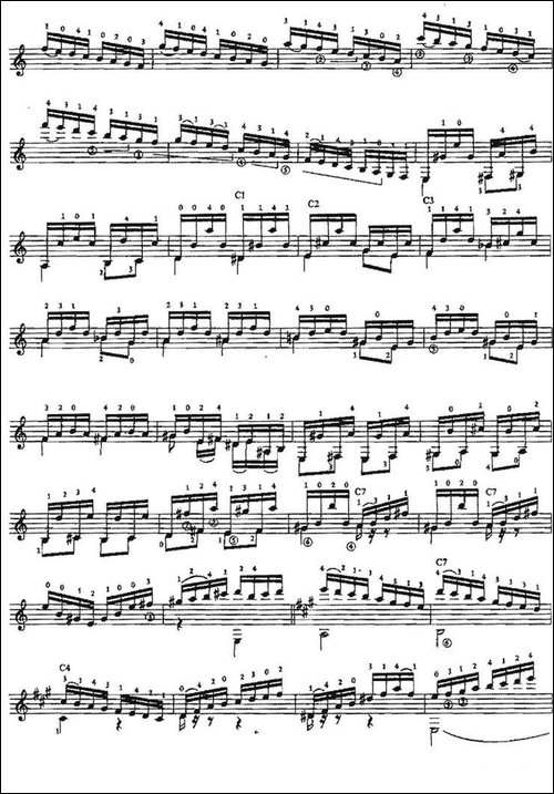 Estudio-古典吉他-吉他谱