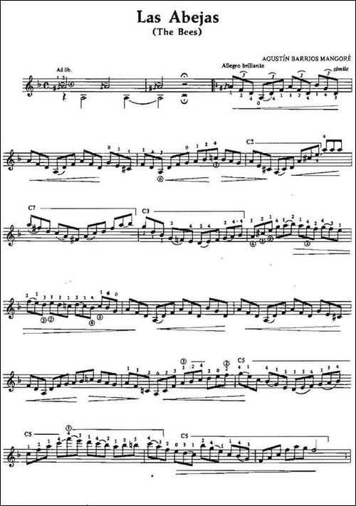 Las-Abejas-古典吉他-吉他谱