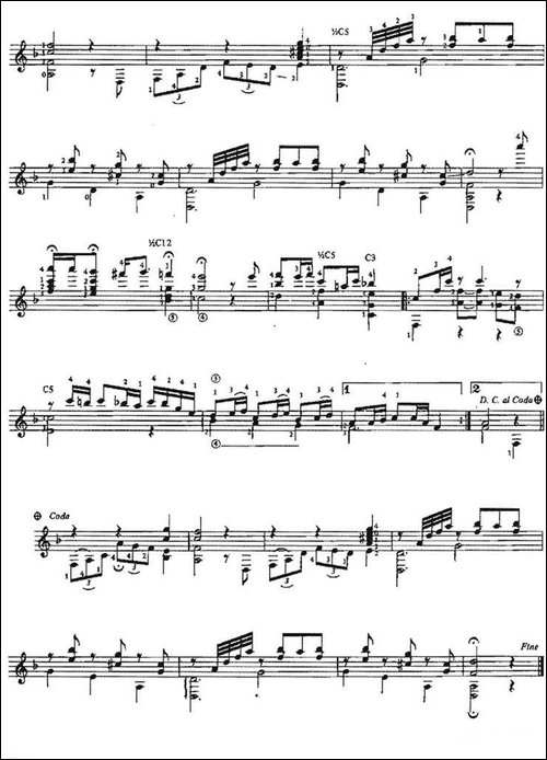 Cordoba-古典吉他-吉他谱