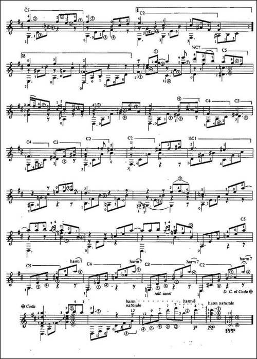 Julia-Florida-Barcarola-古典吉他-吉他谱