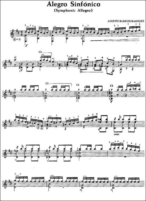 Alegro-Sinfonico-古典吉他-吉他谱