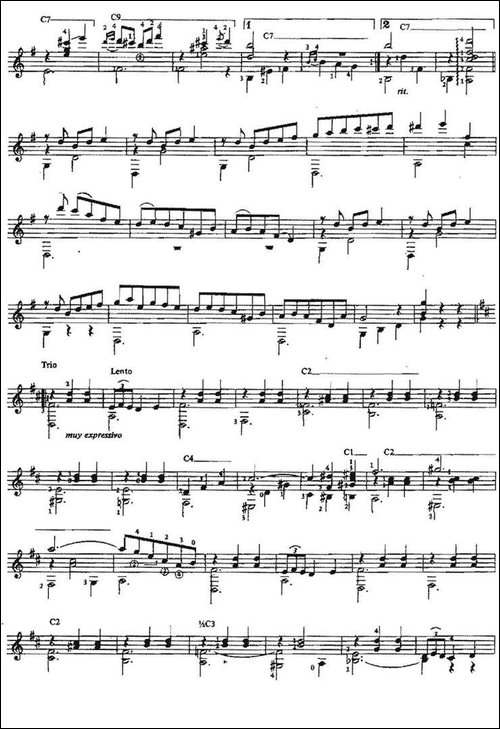 Vals-op.8no.4-古典吉他-吉他谱