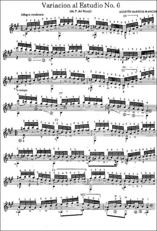 Variacion-al-Estudio-No.6-古典吉他-吉他谱