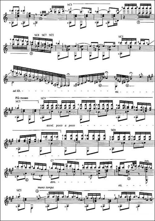 Divagacion-古典吉他-吉他谱