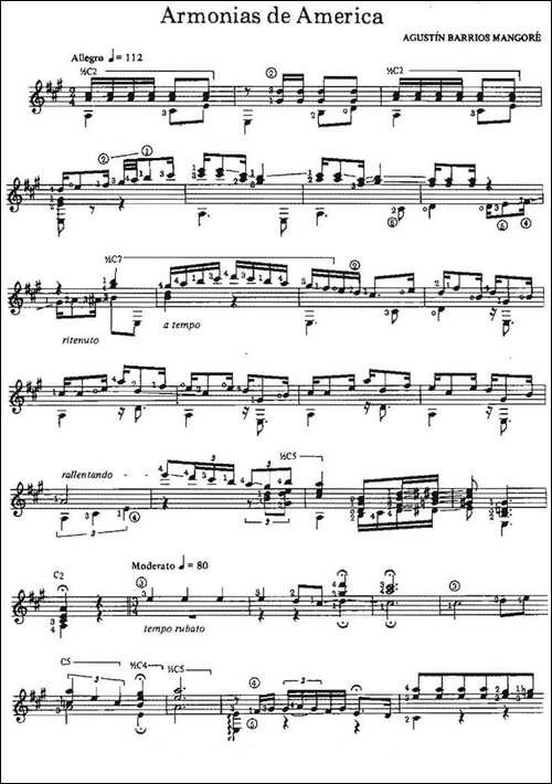 Armonias-de-America-古典吉他-吉他谱
