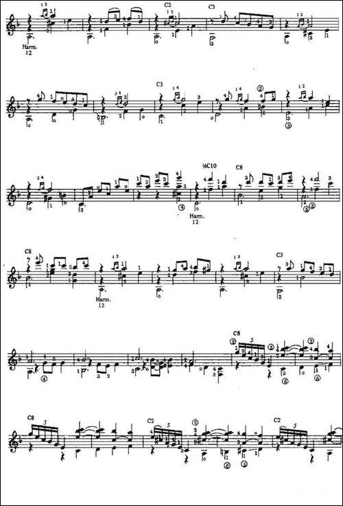 Capricho-Espanol-古典吉他-吉他谱