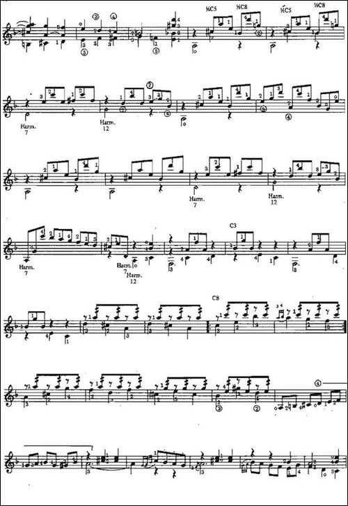 Capricho-Espanol-古典吉他-吉他谱
