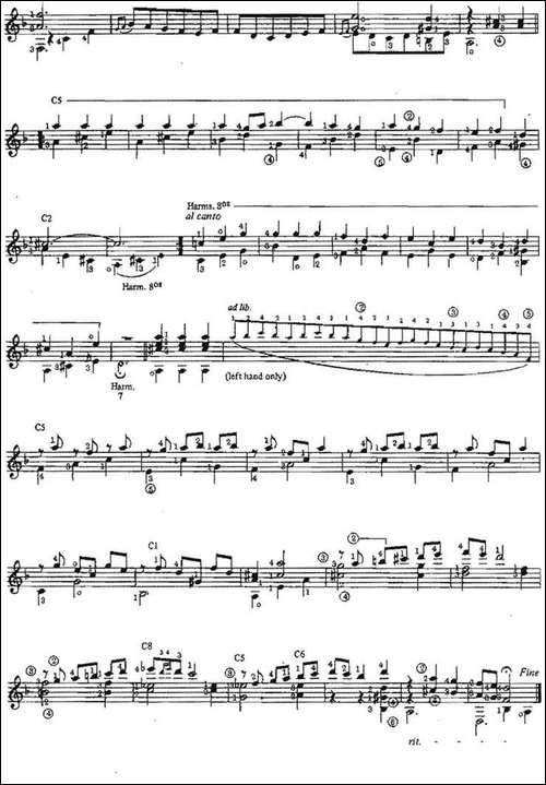 Capricho-Espanol-古典吉他-吉他谱