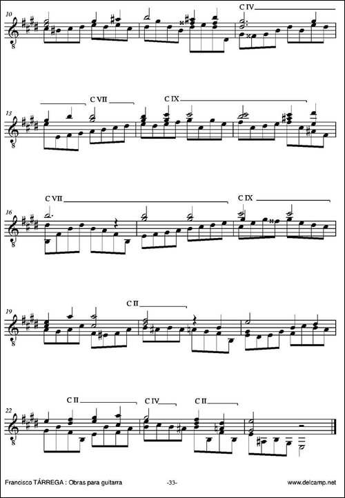 ESTUDIO-Sobre-un-tema-de-Richard-Wagner-古典吉他-吉他谱