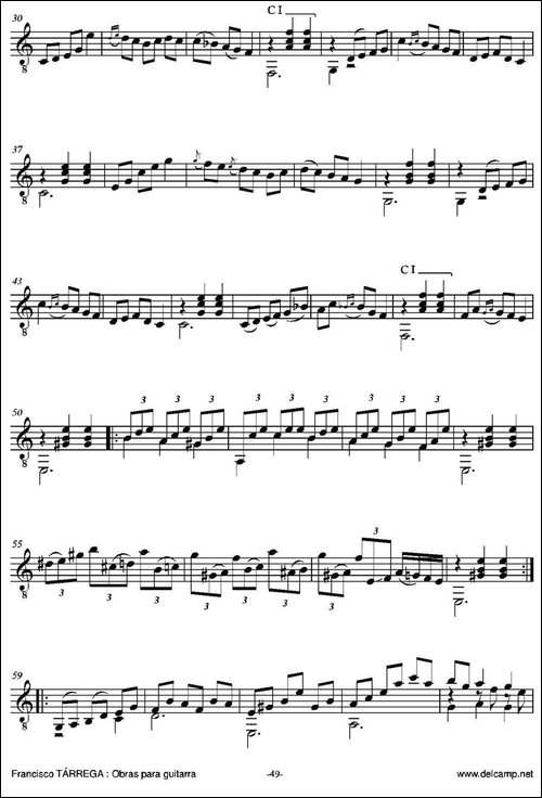 MALAGUENA-Facil-古典吉他-吉他谱