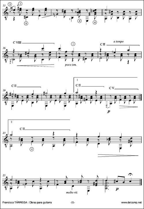 PRELUDIO-NUMERO-2-A-mi-queridisimo-discipulo-Miguel-Llobet-古典吉他-吉他谱