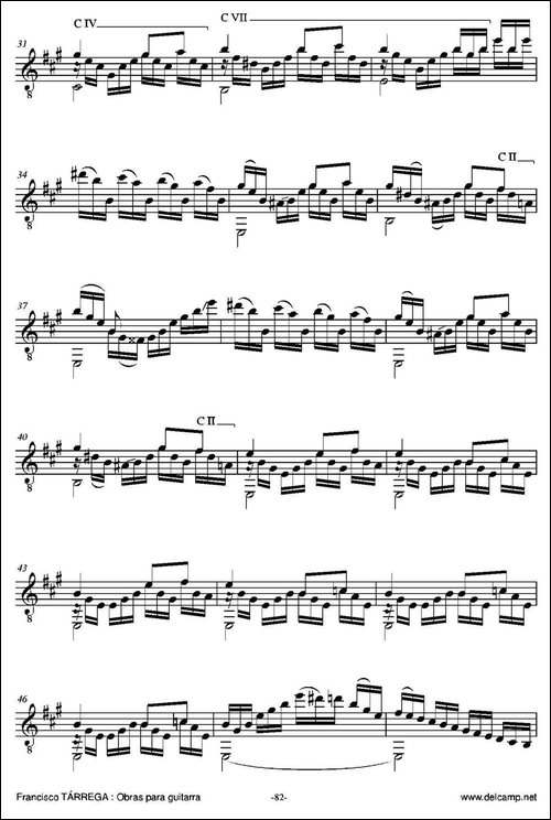 ESTUDIO-BRILLANTE-Arreglado-sobre-un-tema-de-Jean-Delphin-Alard-古-吉他谱