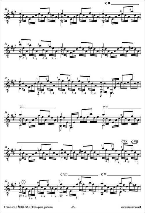 ESTUDIO-BRILLANTE-Arreglado-sobre-un-tema-de-Jean-Delphin-Alard-古-吉他谱