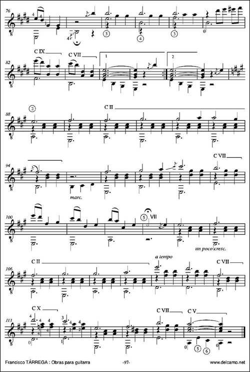 GRAN-VALS-En-la-mayor-古典吉他-吉他谱