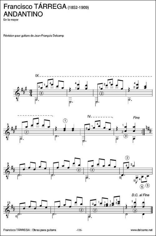 ANDANTINO-En-la-mayor-古典吉他-吉他谱