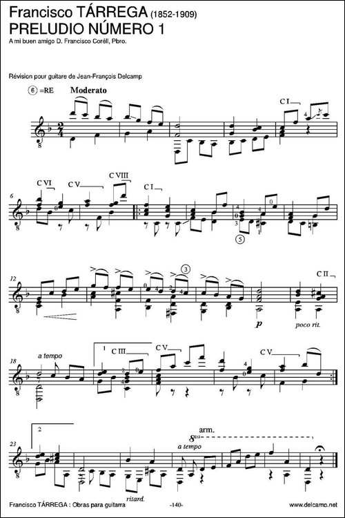 PRELUDIO-NUMERO-1-A-mi-buen-amigo-D.Francisco-CorellPbro.-古典吉他-吉他谱
