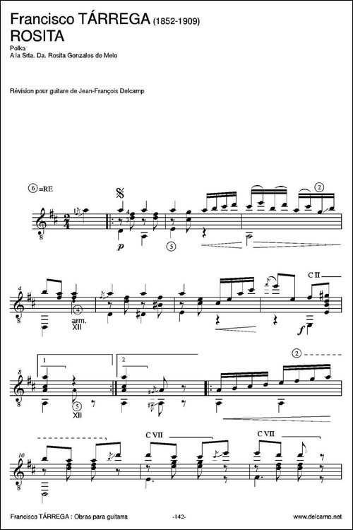 ROSITA-Polka-A-la-Srta.Da.Rosita-Gonzales-de-Melo-古典吉他-吉他谱