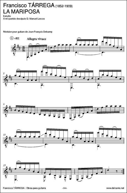 LA-MARIPOSA-Estudio-A-mi-querido-descipulo-D.-Manuel-Loscos-古典吉-吉他谱
