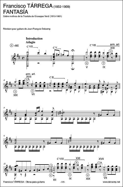FANTASIA-Sobre-motivos-de-la-Traviata-de-Giuseppe-Verdi-古典吉他-吉他谱