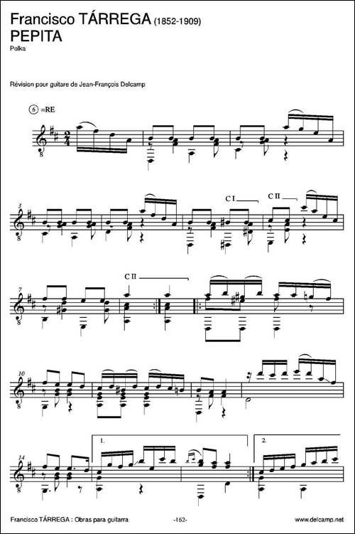 PEPITA-Polka-古典吉他-吉他谱