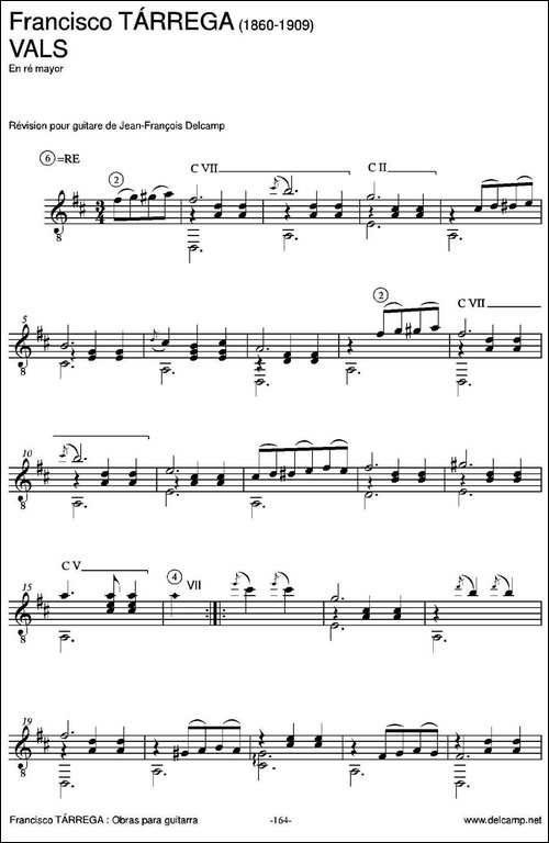 VALS-En-re-mayor-古典吉他-吉他谱