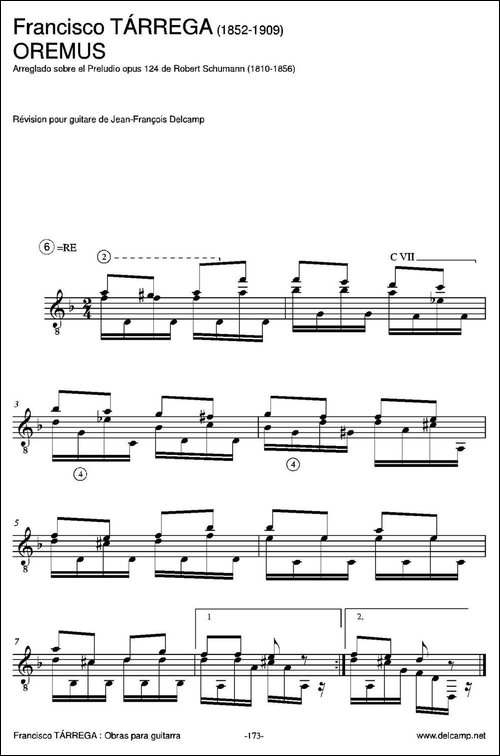 OREMUS-Arreglado-sobre-el-Preludio-opus-124-de-Robert-Schumann-古典-吉他谱
