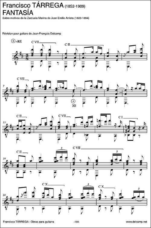 FANTASIA-Sobre-motivos-de-la-Zarzuela-Marina-de-Juan-Emilio-Arrieta-吉他谱