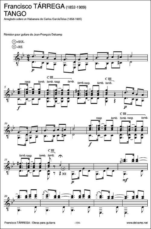 TANGO-Arreglado-sobre-un-Habanera-de-Carlos-Garcia-Tolsa-古典吉他-吉他谱