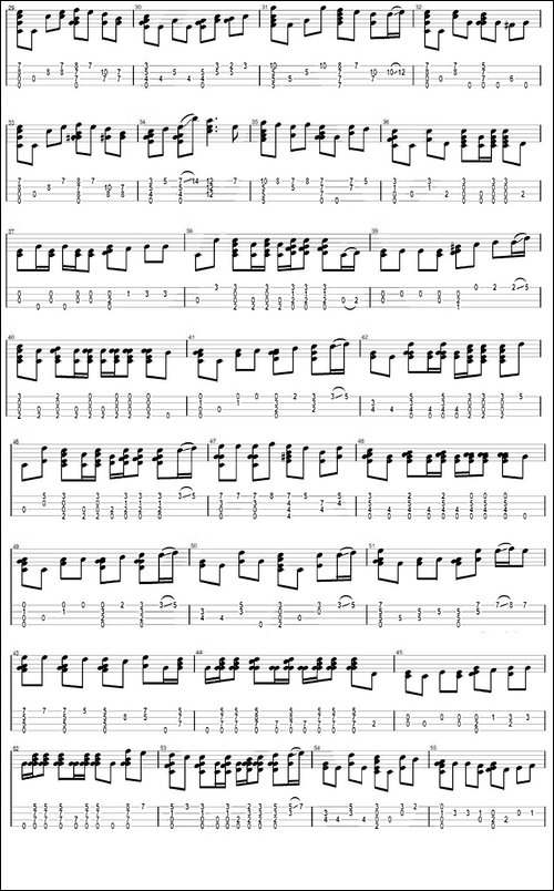 彩虹-ukulele指弹谱-吉他谱