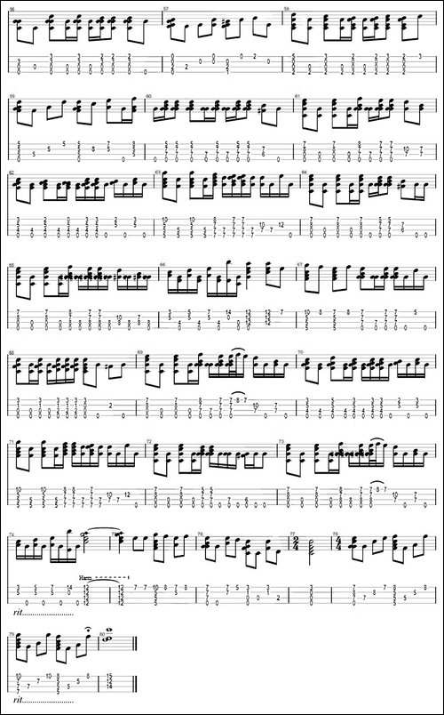 彩虹-ukulele指弹谱-吉他谱