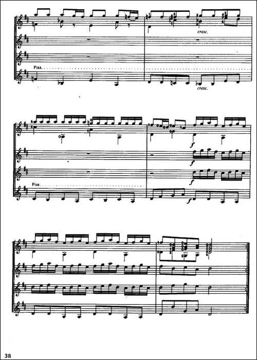 D大调协奏曲-古典吉他三重奏-吉他谱