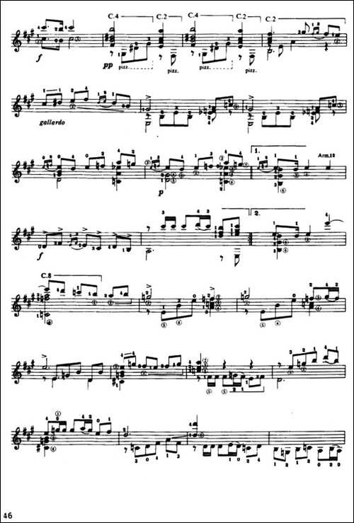 奏鸣曲·第一乐章-古典吉他-吉他谱