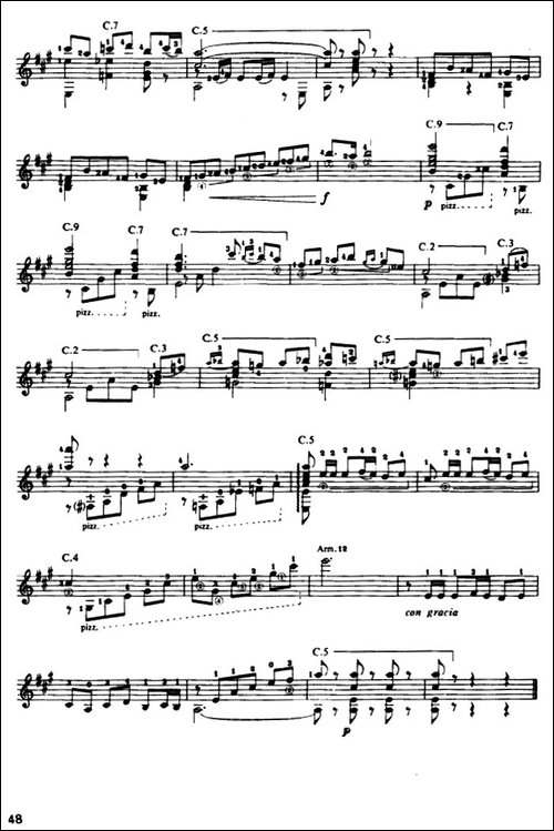 奏鸣曲·第一乐章-古典吉他-吉他谱