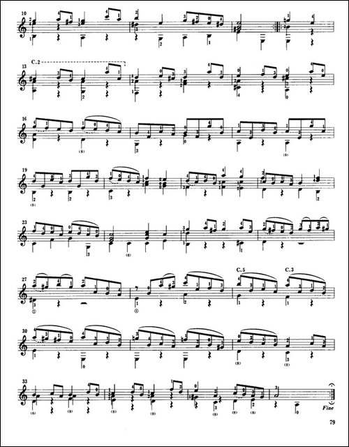 第三鲁特琴组曲-古典吉他-吉他谱