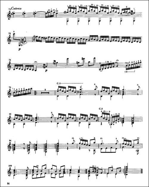 协奏曲-巴斯顿作曲版-古典吉他-吉他谱