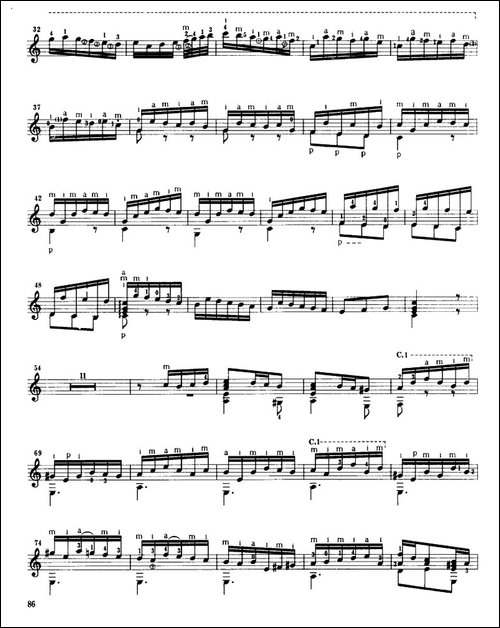 协奏曲-巴斯顿作曲版-古典吉他-吉他谱