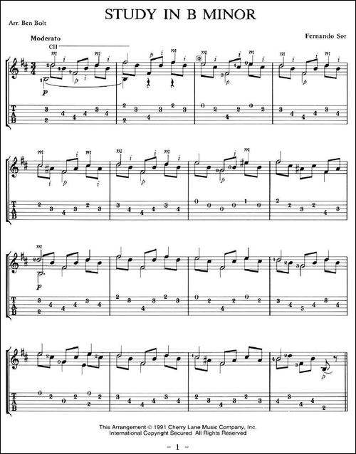 STUDY-IN-B-MINOR-吉他谱