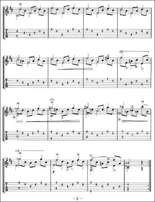 STUDY-IN-B-MINOR-吉他谱
