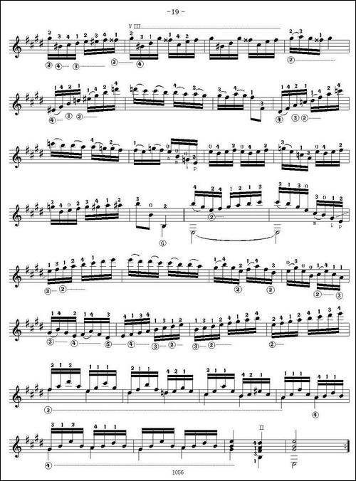 他雷加12首练习曲之10-吉他谱