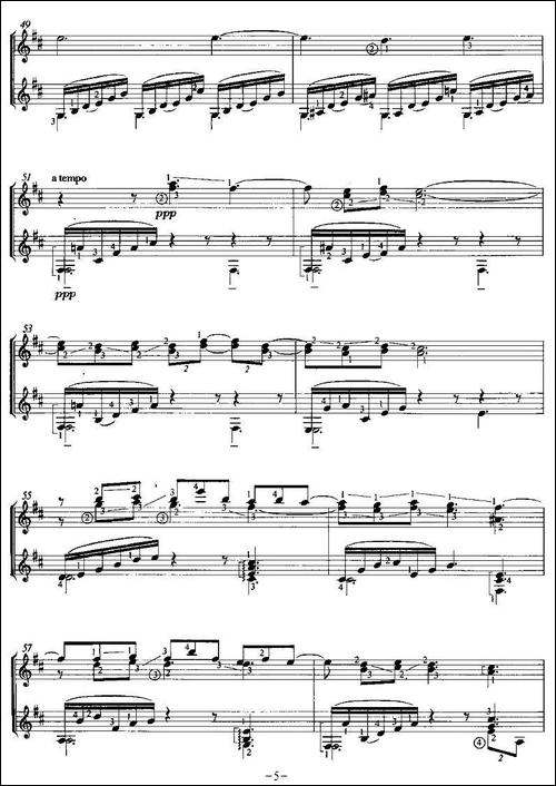 CLAIR-DE-LUNE-双吉他-吉他谱