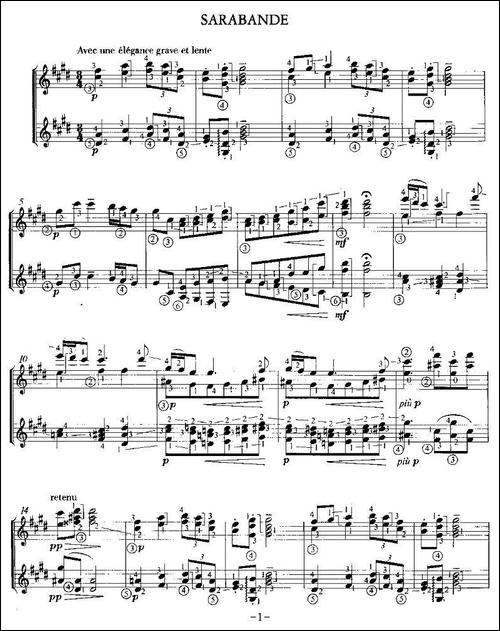SARABANDE-双吉他-吉他谱