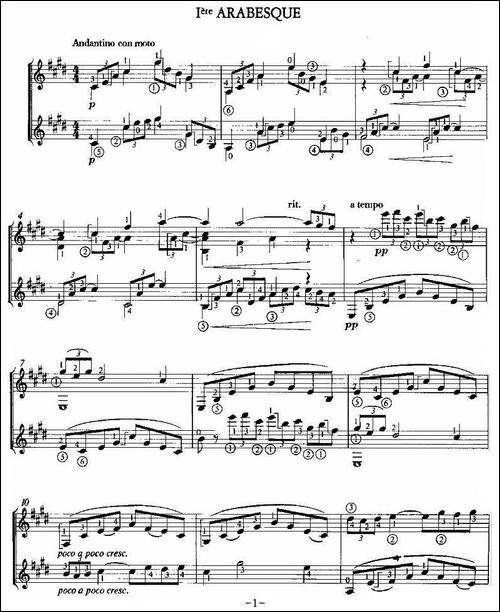 Iere-ARABESQUE-双吉他-吉他谱