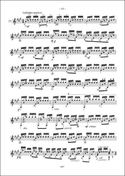 卡尔卡席25首练习曲之11——15-吉他谱