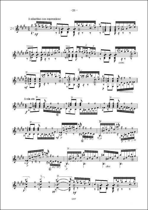 卡尔卡席25首练习曲之21——25-吉他谱